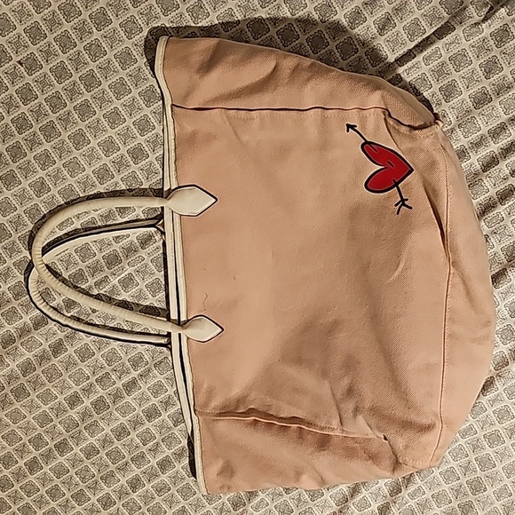 Victoria's Secret New York london Shanghai Logo pink Oversized Tote Bag - Picture 6 of 8